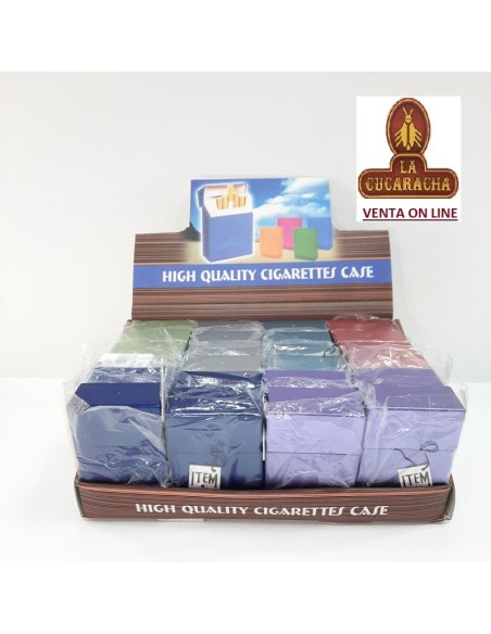 Tabaquera 20 cigarrillos plástico rígido.