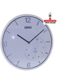 RELOJ PARED REDONDO BLANCO...