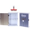 DOREX-MUEBLE MADERA LLAVES BLANCO-GRIS.