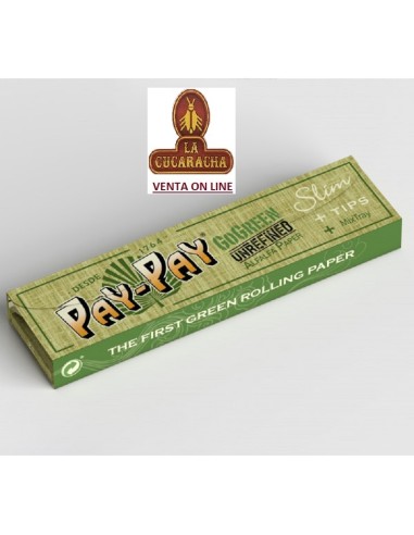 32 PAPEL LIAR PAY PAY GOGREEN SLIM + 32 TIPS + MIXTRAY.