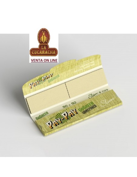 PAY PAY-Libro 50 Hojas papel liar y 50 Tips Gogreen Slim.