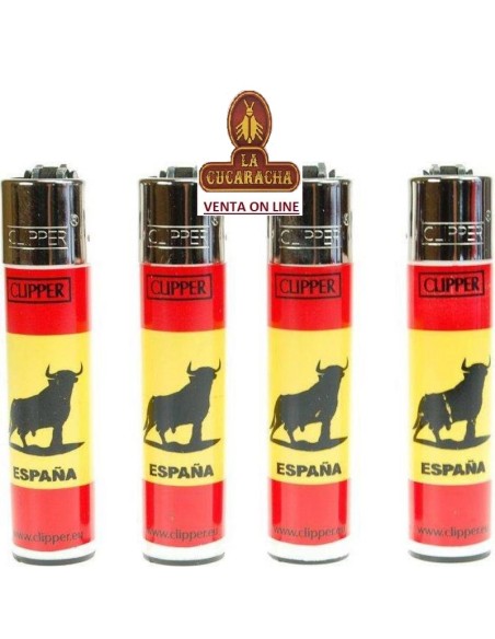CLIPPER NORMAL-ENCENDEDOR BANDERA TORO ESPAÑA CAJA 48.