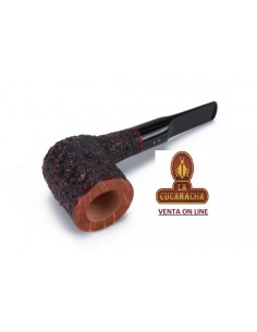 Pipa italiana artesana Radice Billiard Rind Rugosa.