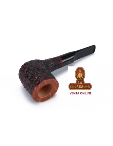 Pipa italiana artesana Radice Billiard Rind Rugosa.