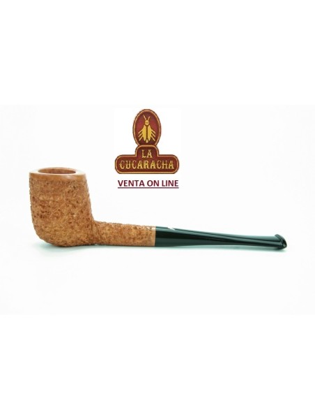 Pipa italiana artesana Fiamma Di Re Billiard Celtica Rugosa.