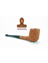 Pipa italiana artesana Fiamma Di Re Billiard Celtica Rugosa.
