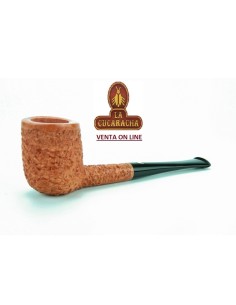 Pipa italiana artesana Fiamma Di Re Billiard Celtica Rugosa.