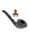 Pipa italiana Mastro De Paja Army Naturale Bent Dublin Rugosa.