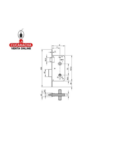 yale-CERRADURA EMBUTIR ESTANDAR... yale-CERRADURA EMBUTIR ESTANDAR...
