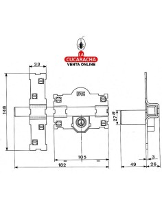 fac-Cerrojo Pintado 101 R105 Cilindro 50 mm.