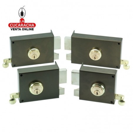 Cerradura ILARGI 125A 8cm. Bombillo Redondo. Mano Izquierda