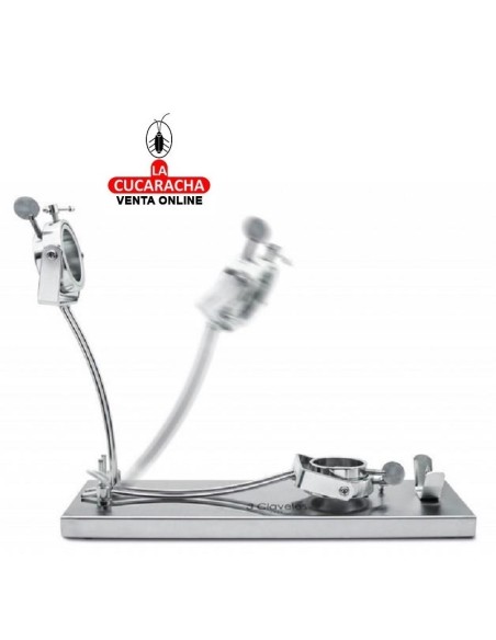 3 CLAVELES-JAMONERO A/INOX PLEGABLE CABEZAL GIRATORIO.