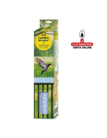 MASSO-PINCHOS CONTRA PALOMAS 38CM. 6 TIRAS.