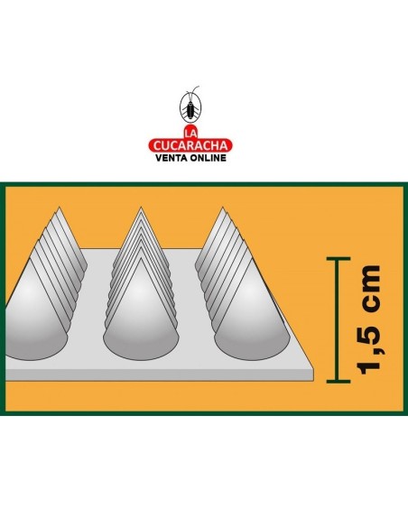 MASSO-PINCHOS CONTRA PALOMAS 38CM. 6 TIRAS.