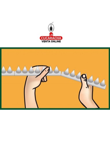 MASSO-PINCHOS CONTRA PALOMAS 38CM. 6...