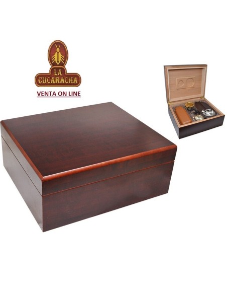 HUMIFICADOR-CAJA HUMIDIFICADORA-25 y ACCESORIOS CEREZO 26X22X11