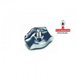 SUJETACABLE GALVANIZADO PLANO