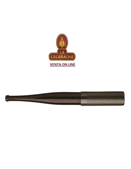 denicotea-Boquilla cigarrillo LARGA NEGRA GUILLOCHE GRABADA.