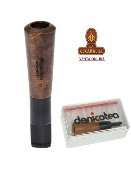 denicotea-Boquilla puros madera 11MM.