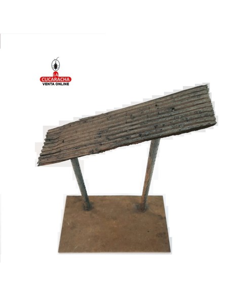 Pesebre Belen Nacimiento Artesanal madera 27x19x11cm. caoba oscuro.