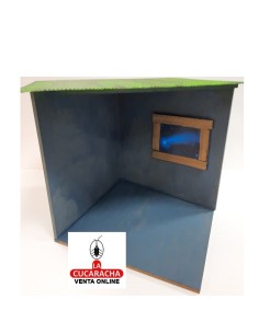 Pesebre Belen Nacimiento Artesanal madera 20x20x20cm.