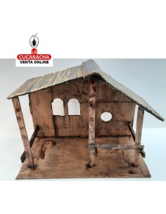 Pesebre Belen Nacimiento Artesanal carton reciclado 20x34x27cm.