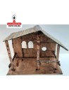 Pesebre Belen Nacimiento Artesanal carton reciclado 20x34x27cm.