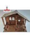 Pesebre Belen Nacimiento Artesanal carton reciclado 20x34x27cm.