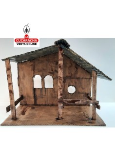 Pesebre Belen Nacimiento Artesanal carton reciclado 20x34x27cm.