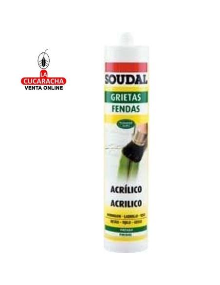 soudal-MASILLA ACRILICA RELLENO BLANCA 300ML.