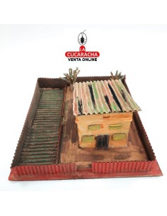 Casa con huerto-Pesebre Belen Nacimiento Artesanal.