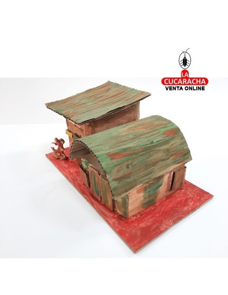 Casa con almacen-Pesebre Belen Nacimiento Artesanal.