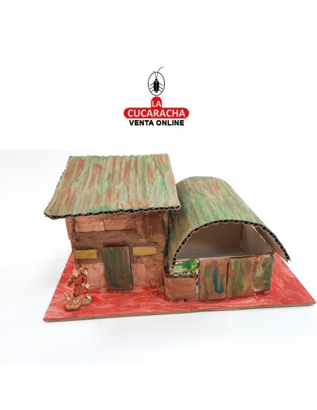 Casa con almacen-Pesebre Belen Nacimiento Artesanal.