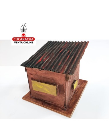 Casa con mujer-Pesebre Belen...