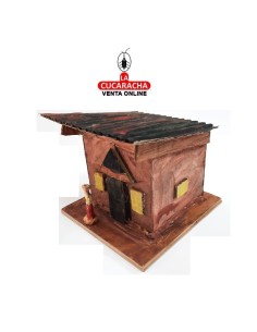 Casa con mujer-Pesebre...