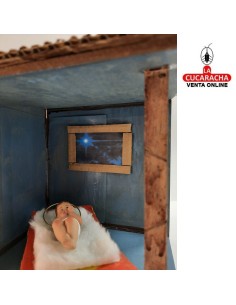 Pesebre Belen Nacimiento Artesanal madera Niño Jesús.