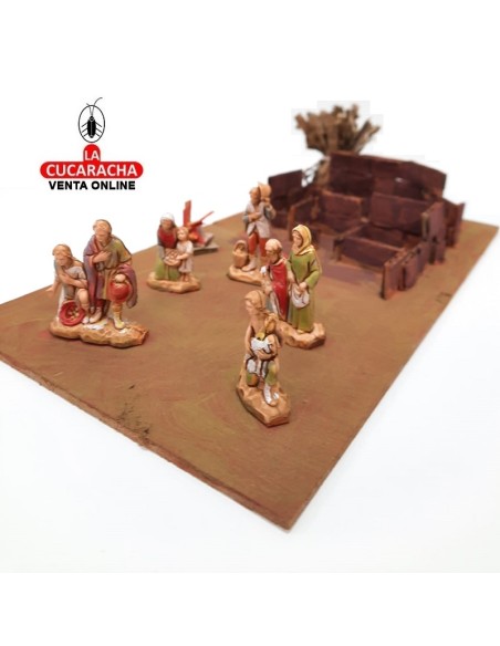 Adoracion de los pastores-Pesebre Belen Nacimiento Artesanal.