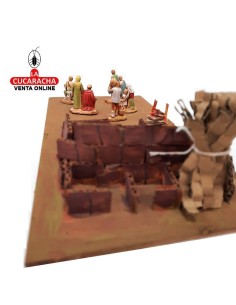 Adoracion de los pastores-Pesebre Belen Nacimiento Artesanal.