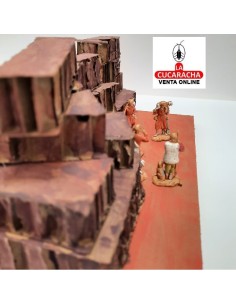 Anunciacion a los pastores-Pesebre Belen Nacimiento Artesanal.