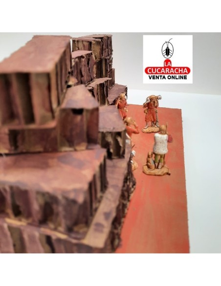 Anunciacion a los pastores-Pesebre Belen Nacimiento Artesanal.