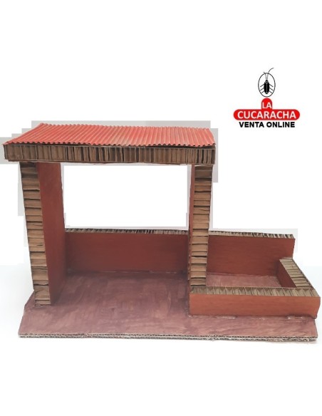Pesebre Belen Nacimiento Artesanal carton recto.