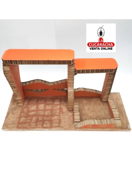 Pesebre Belen Nacimiento Artesanal carton ondas.