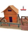 Conjunto tres casas-Pesebre Belen Nacimiento Artesanal.