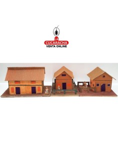 Conjunto tres casas-Pesebre...