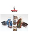 Belen Nacimiento Artesanal 14cm. completo sin Pesebre.