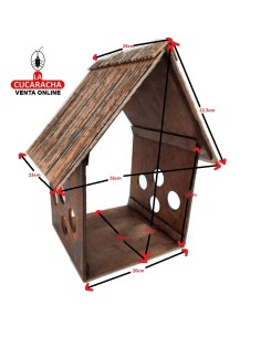 Pesebre Belen madera Nacimiento Artesanal 14cm. 8 ventanas.