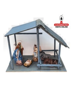 Pesebre Belen madera plata... 2