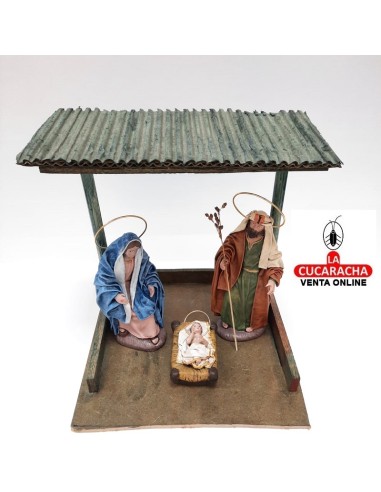 Pesebre Belen madera barandillas...