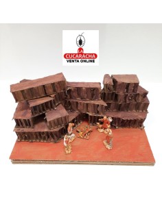 Pesebre Belen Nacimiento Artesanal completo piezas 3.5cm.