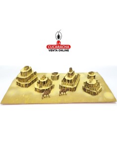 Pesebre Belen Nacimiento Artesanal completo piezas 3.5cm.